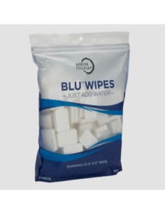Mercer Culinary BLU™ Compressed Disposable Wipe 9" x 12"...