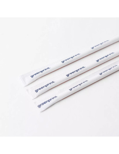 Standard Black Agave straws 21 cm, wrapped,...