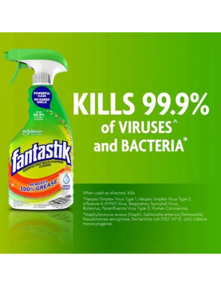 Fantastik Disinfectant Multi-Purpose Cleaner Spray Bottle, Fresh Scent 2 pack