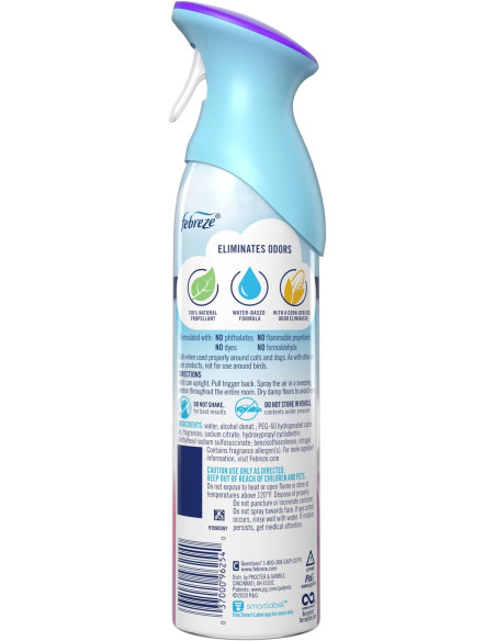 Febreze AIR Freshener Spray, Spring & Renewal™ Scent, 8.8 Oz 6/CS