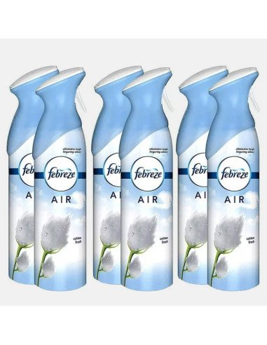 Febreze Air Effects Air Freshener Cotton Fresh,10.14 Ounce (Pack of 6)