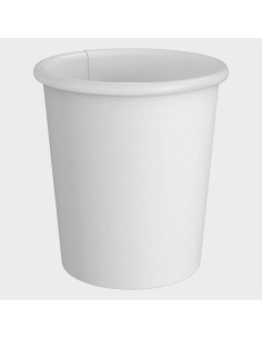 4 oz. White Poly Paper Hot Cup - 1000/Case