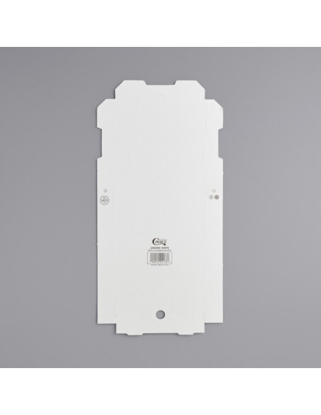 12" x 12" x 2" White Plain Pizza Box - 50/Bundle