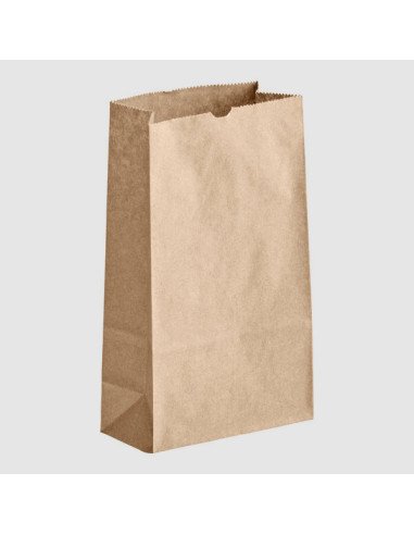 2 lb. Natural Kraft Paper Bag - 500/Case