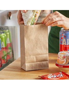 2 lb. Natural Kraft Paper Bag - 500/Case 2