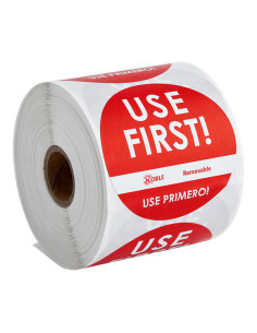 3" Use First Removable Round Label with Dispenser Carton... 2