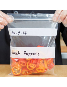 LK Packaging 7" x 8" Standard Weight 1 Qt. Seal Top Bag -...