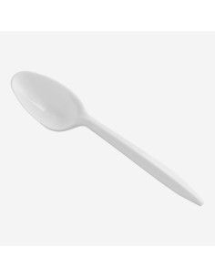 Medium Weight White Plastic Spoons  - 1000/Case
