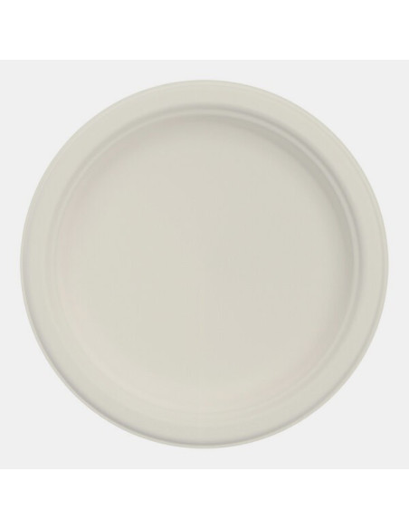 6" No PFAS Added Round Fiber Plate - 1000/Case