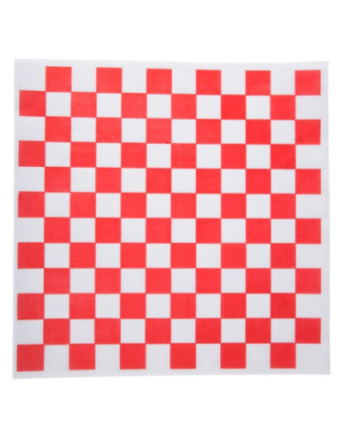 12" x 12" Red Check Deli Sandwich Wrap Paper -...