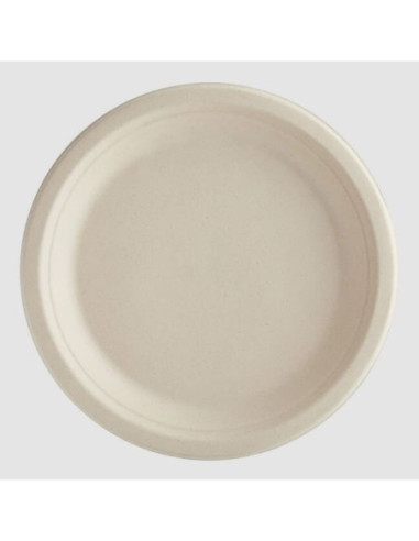 9" No PFAS Added Round Compostable Fiber Plate...