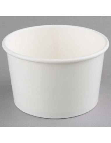 8 oz. White Double Poly-Coated Paper Food Cup -...