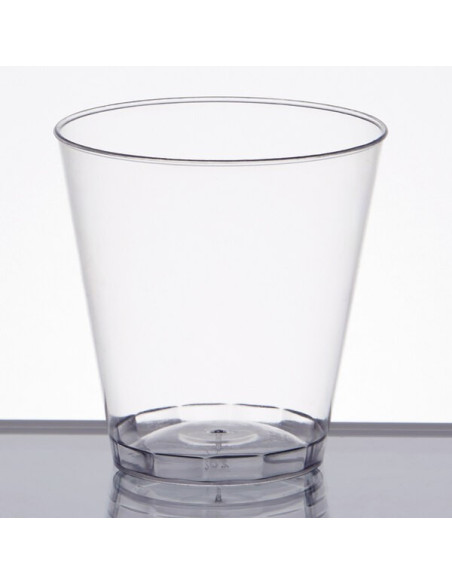 Fineline Quenchers 402-CL 2 oz. Plastic Shot Cup - 2500/Case