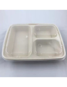 EccoCane 3-Comp PP5 Plasitc Microwavable Lid 2