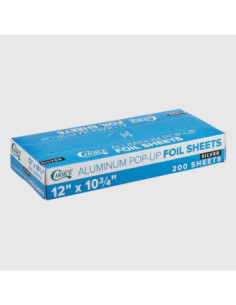 12" x 10 3/4" Food Service Interfolded Pop Up Foil Sheets...