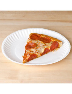 9" White Paper Plate - 1000/Case 2