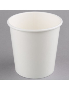Solo 16 oz. White Double Poly-Coated Paper Food Cup -...
