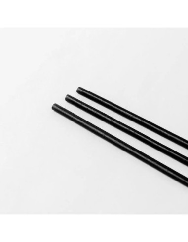 Standard Black Agave straws 21 cm, wrapped,...