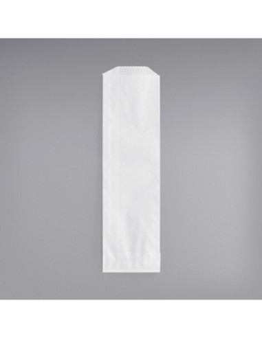 Bagcraft 2 3/4" x 10" White Disposable...