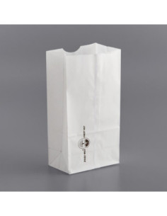 Bagcraft Packaging 300294 4 lb. Dubl-Wax® White Bag -...
