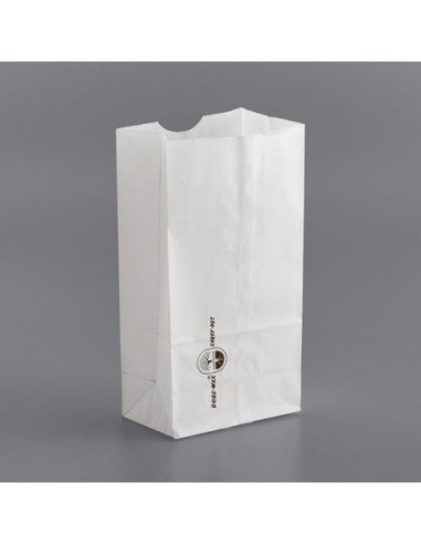 Bagcraft Packaging 300294 4 lb. Dubl-Wax® White Bag - 1000/Case