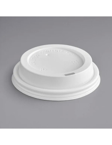White Hot Paper Cup Travel Lid  8 oz. Squat...