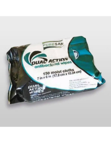 Puresan Lemon 7X6IN Wipe Antibacterial Hand...