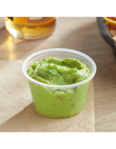 Dart Solo 4 oz Clear Plastic Souffle Cup /...