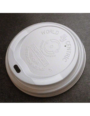 CPLA Lid - Compostable Corn Plastic Fits 10-20...