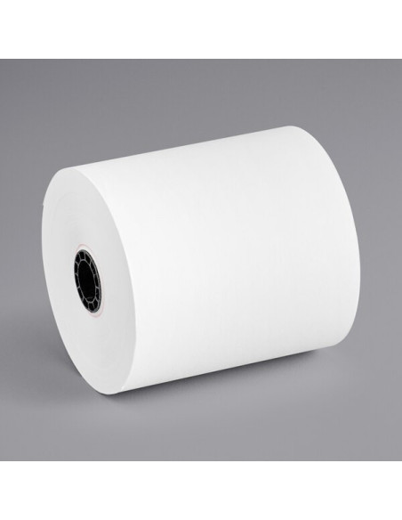 3" x 165' Traditional 1 Ply Cash Register POS Paper Roll Tape 50/Case