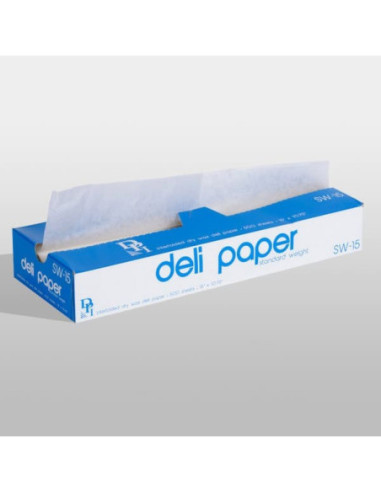 15" x 10 3/4" Interfolded Deli Wrap Wax Paper -...