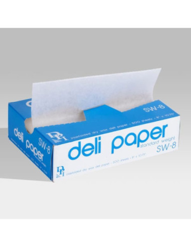 8" x 10 3/4" Interfolded Deli Wrap Wax Paper...