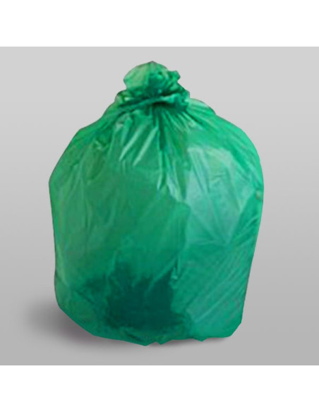58 Gallon Eco-Friendly 1.6 Mil Green Garbage Bag - 100/Case