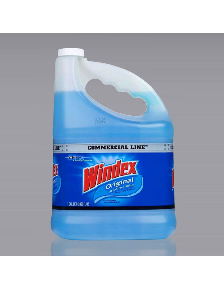 Windex® Liquid Glass Cleaner, Blue, 1 Gal, 1/CS/4