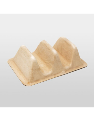 Sabert Pulp Fiber Compostable Taco or Hot Dog...