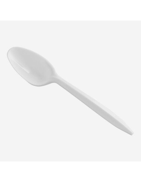 Medium Weight White Plastic Spoons  - 1000/Case