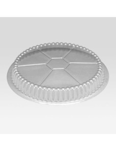 9" Clear Round Plastic Dome Lid - 500/Case 2