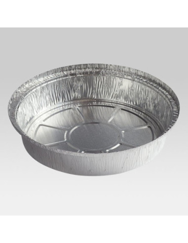 9" Round Heavy Weight Foil Take-Out Pan - 500/Case