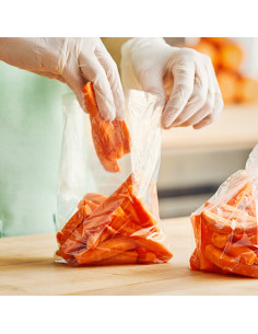4" x 2" x 8" 0.68 Mil Standard-Duty Plastic Food Bag -... 2