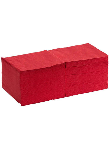 Red 2-Ply Customizable Beverage / Cocktail Napkin - 1000/Case
