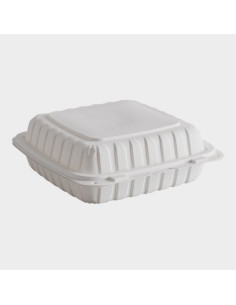 Dart ProPlanet 9" x 9" x 3" White Mineral-Filled 1...