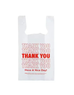 1/10 Thank You plastic bags