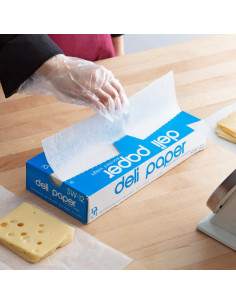 12" x 10 3/4" Interfolded Deli Wrap Wax Paper - 6,000/Case