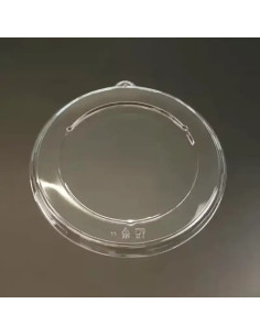 Lid Flat Plastic Clear Round For 24-32-48 OZ Bowl 300/Case
