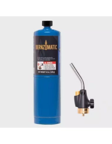 Trigger Ignition Start Blow Torch Kit with 14.1 oz. Handheld Propane Gas Cylinder and Adjustable Flame