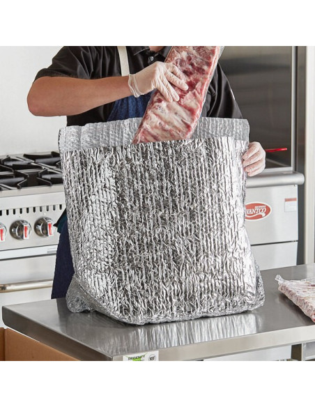 Industrial 12" x 12" x 12" Standard Insulated Box Liner - 25/Case