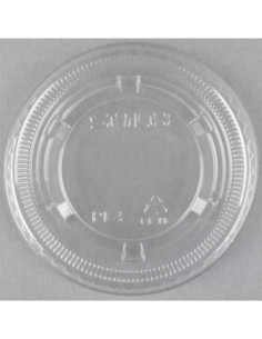 Dart Solo 4oz  Clear Plastic Souffle Lids 2500/Case