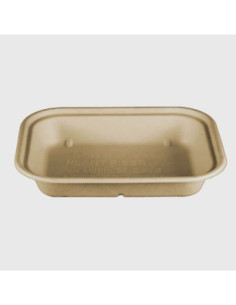 36 oz Fiber Trays | No PFAS | 10x7.5x1.5" | 400 count 2