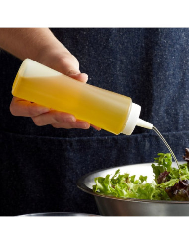 8 oz. Clear Squeeze Bottle - 6/Pack