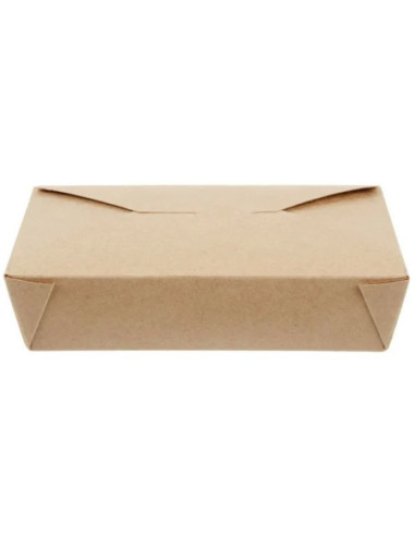 Kraft No 2 Microwavable Folded Paper Take-Out...